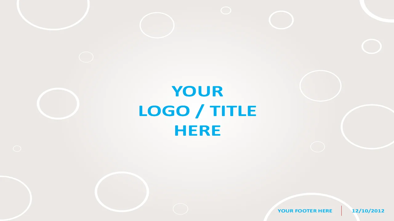 Abstract Bubbles Template for PowerPoint