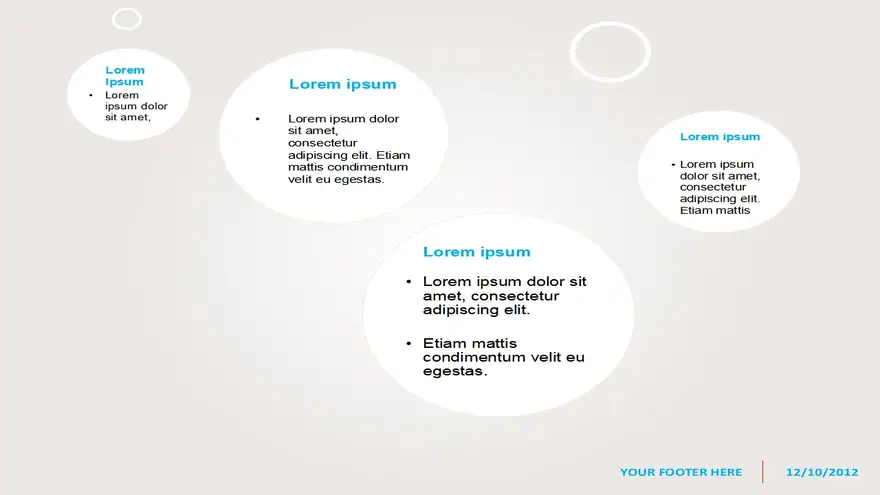 Abstract Bubbles Template for PowerPoint