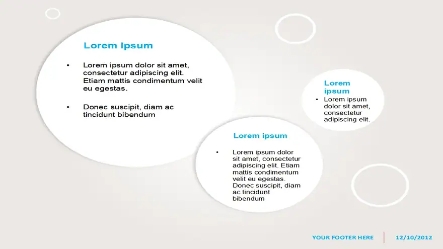 Abstract Bubbles Template for PowerPoint