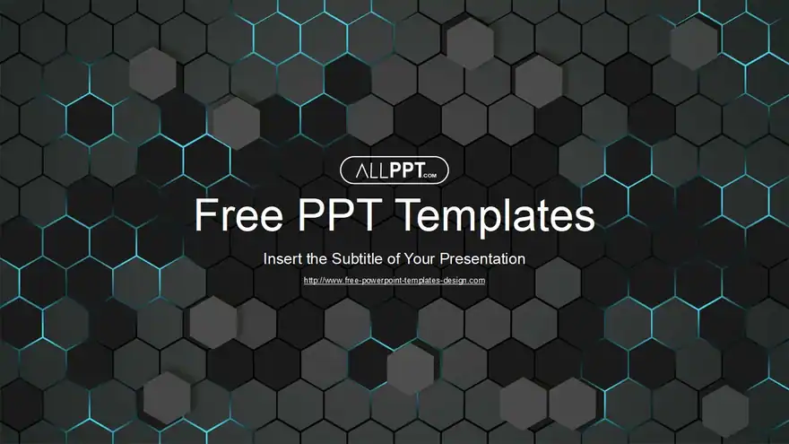 Abstract Hi-Tech Hexagons PowerPoint Templates