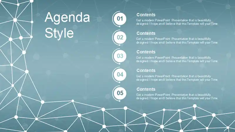 Abstract Polygonal Space PowerPoint Templates