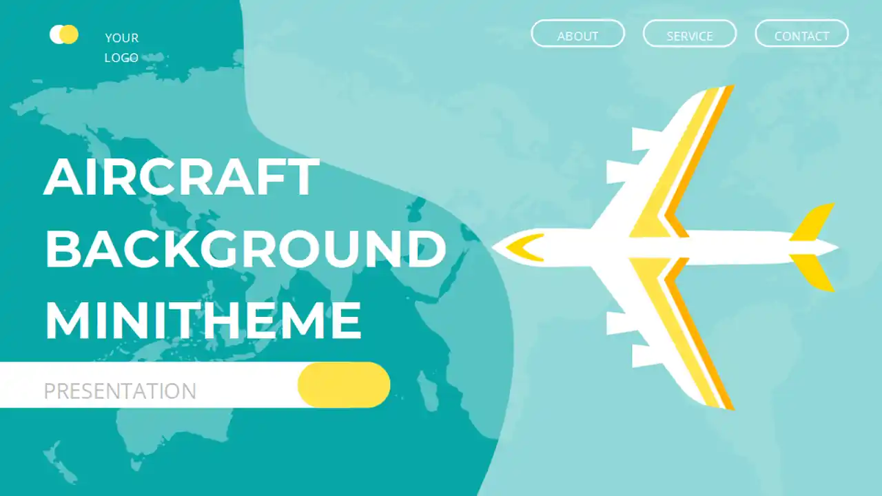 Aircraft Background Minitheme Slides