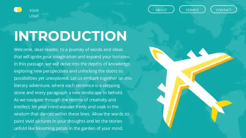 Aircraft Background Minitheme Slides