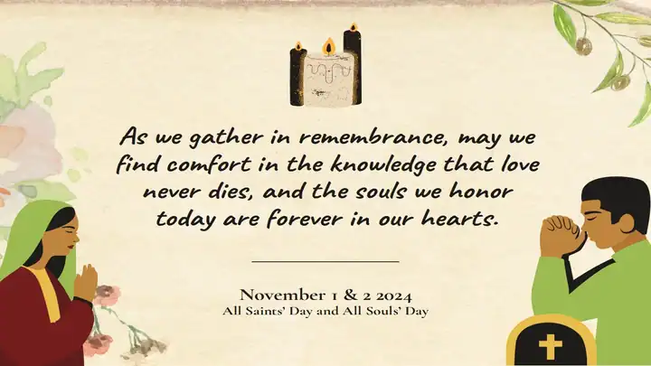 All Saint's and All Soul's Day Inspirational Poster
