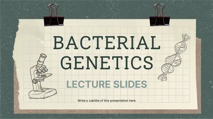 Bacterial Genetics Lecture Slides