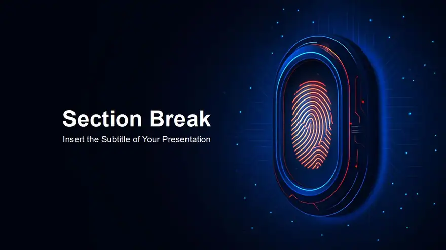 Biometric Authentication Cybersecurity PowerPoint Templates
