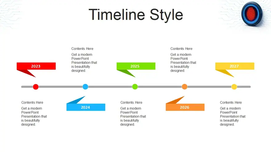 Biometric Authentication Cybersecurity PowerPoint Templates