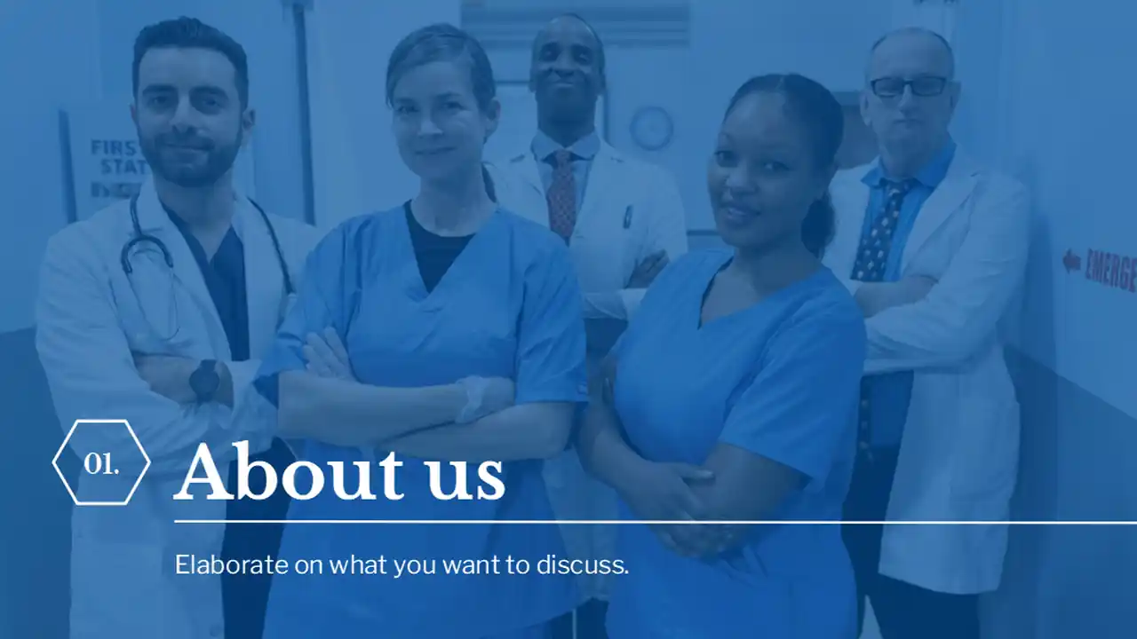 Blue Minimalistic Medical Technology Breakthroughs Slides