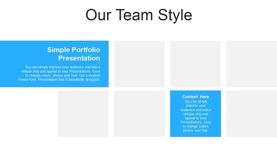 Blue Unique Paper Plane PowerPoint Templates