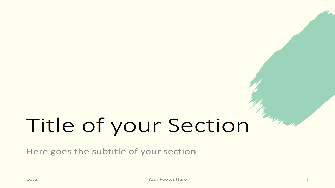 Brushes Template for PowerPoint and Google Slides