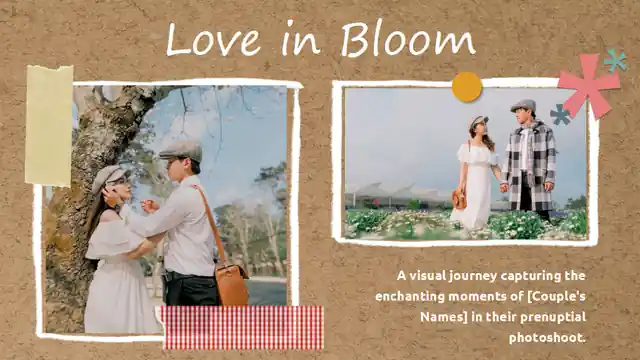 Bulletin Board Prenuptial Photoshoot Album Slides