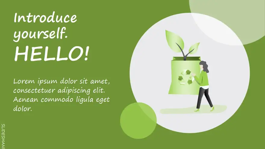 Carlina Free Environmental Template for Google Slides or PowerPoint.