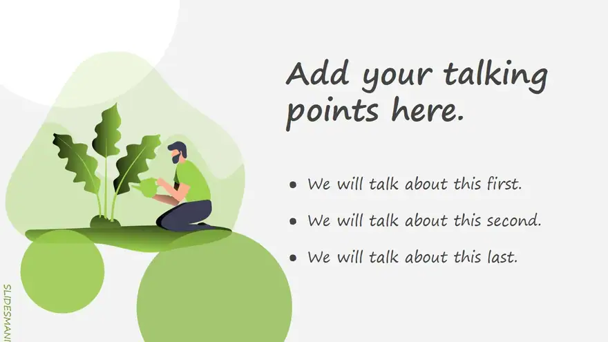 Carlina Free Environmental Template for Google Slides or PowerPoint.