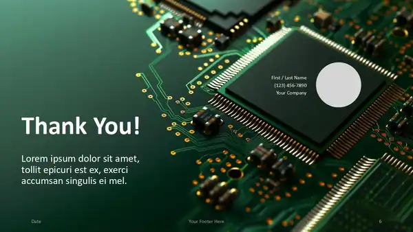 Circuitry Closeup Template