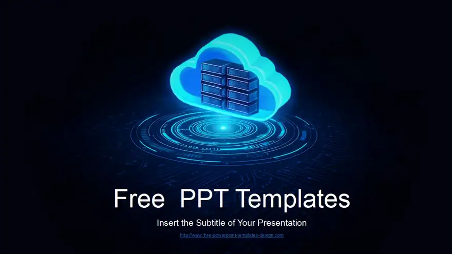 Cloud Computing Data Management PowerPoint Templates