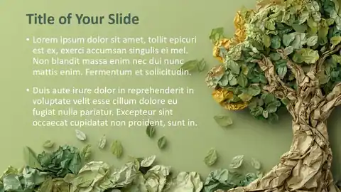 Crumpled Paper Tree Template