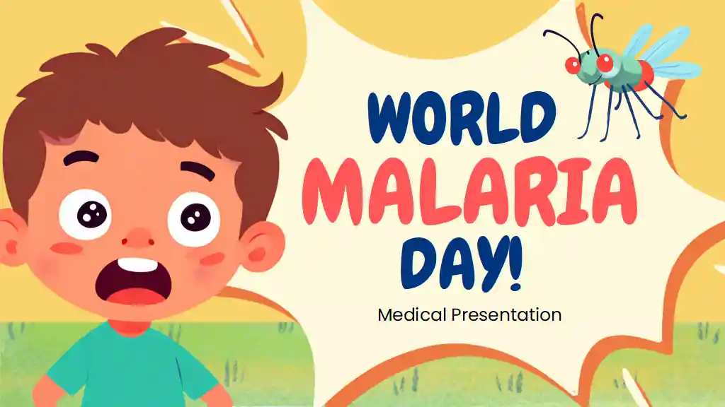 Cute Illustrated World Malaria Day Slides