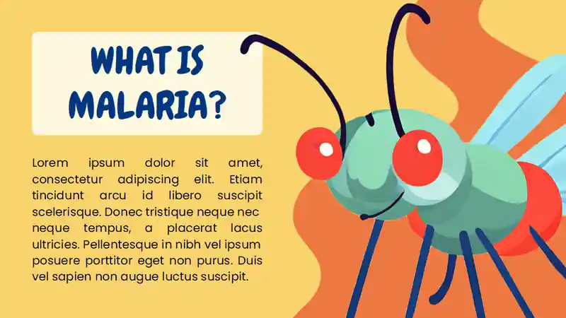 Cute Illustrated World Malaria Day Slides