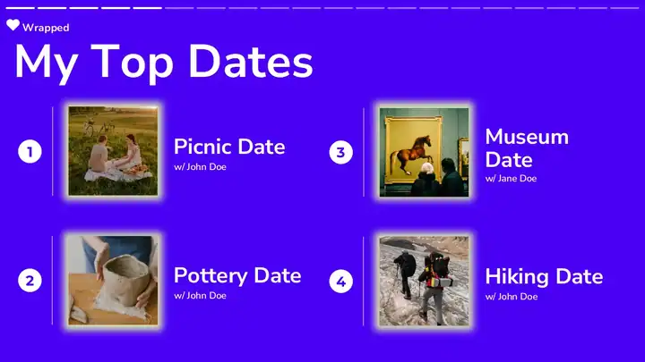 Dating Wrapped Up Highlights Slides