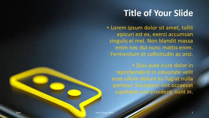 Digital Speech Template