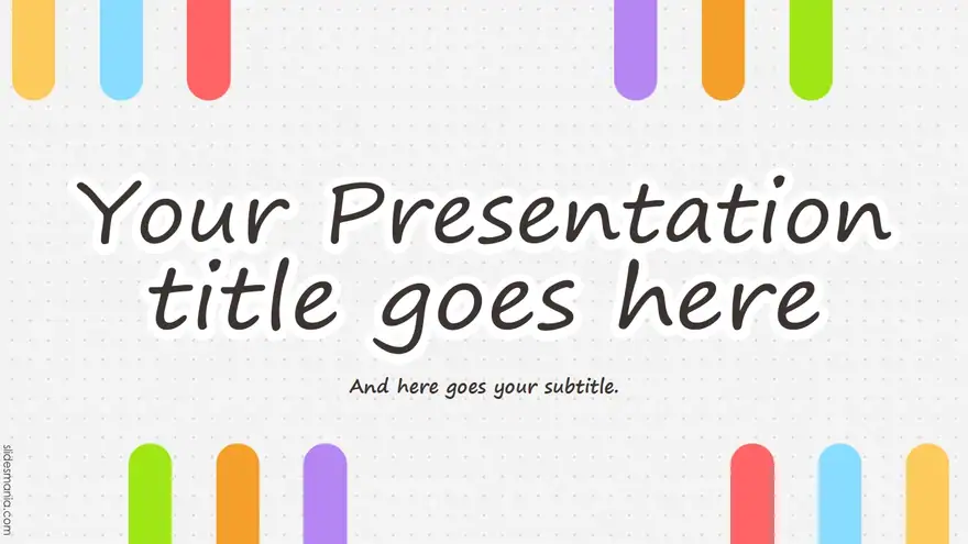 Dotted Background free presentation template.