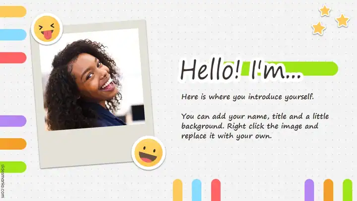Dotted Background free presentation template.
