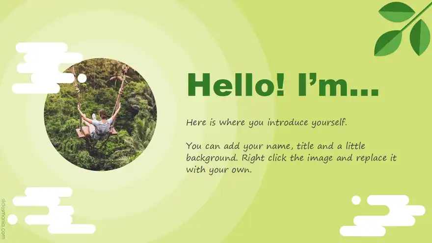 Earth Day free ppt, Canva and Google Slides template.