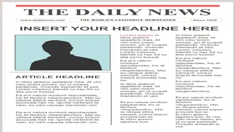 Editable Newspaper Template – Portrait