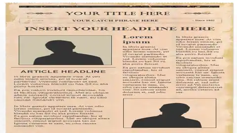 Editable Newspaper Template – Portrait