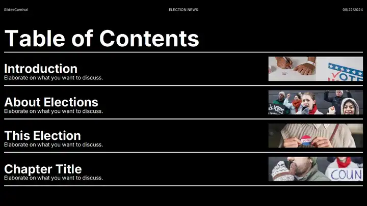 Election News Background Slides