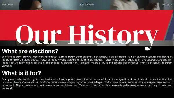 Election News Background Slides