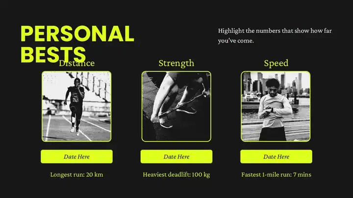 Fitness Wrapped Slides