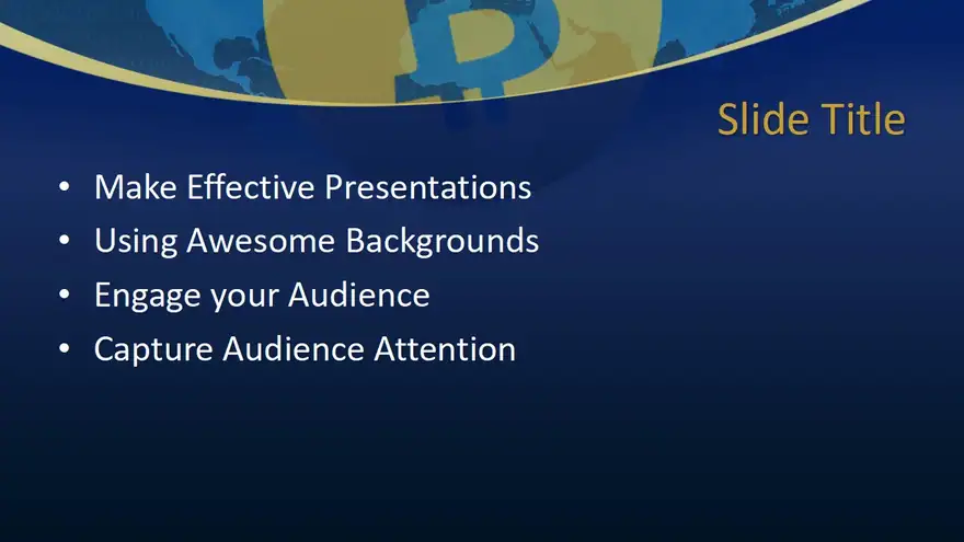 Free Bitcoin Presentation Template Background