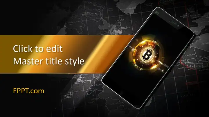 Free Black Blockchain PowerPoint Template