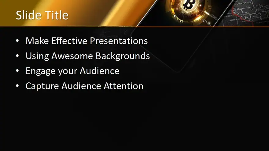 Free Black Blockchain PowerPoint Template