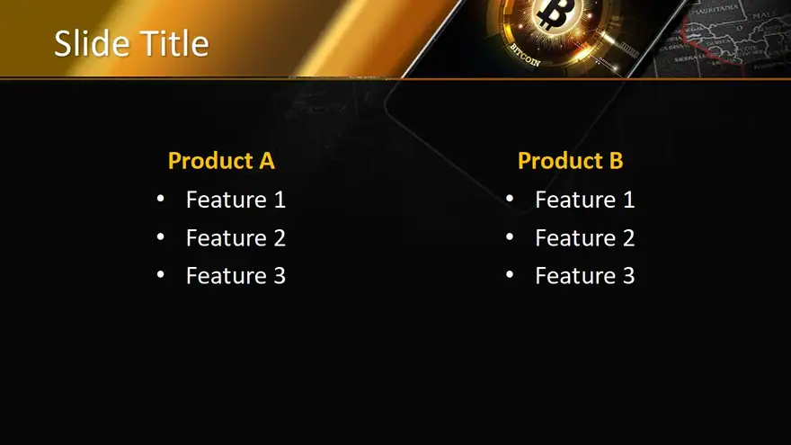 Free Black Blockchain PowerPoint Template