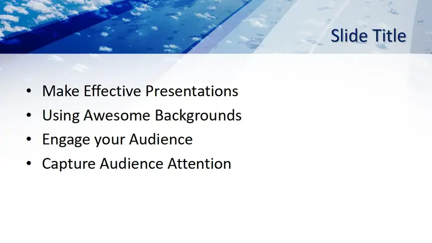 Free Blue Sky Nature PowerPoint Template
