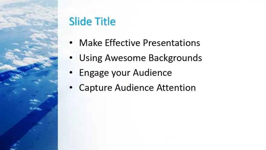 Free Blue Sky Nature PowerPoint Template
