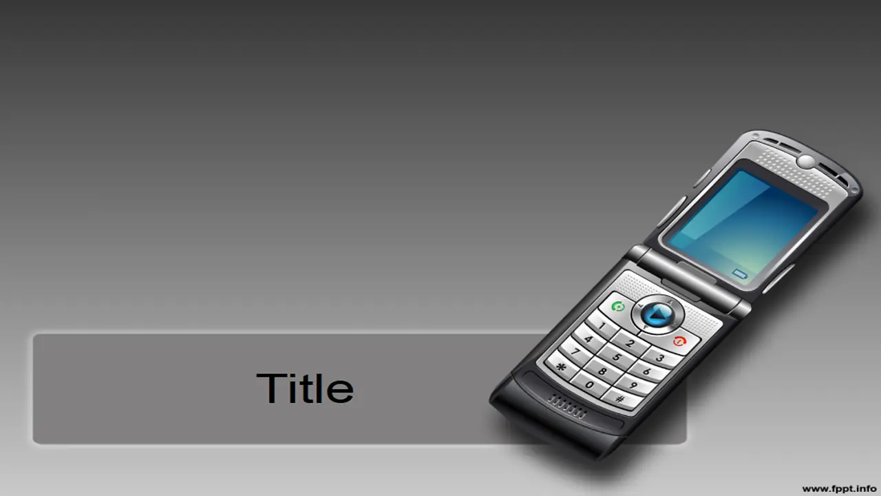Free Cellphone PowerPoint Template