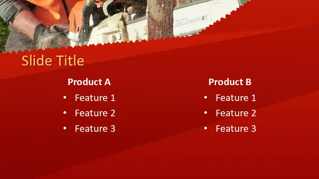 Free Chainsaw PowerPoint Template