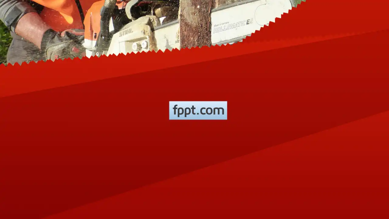 Free Chainsaw PowerPoint Template
