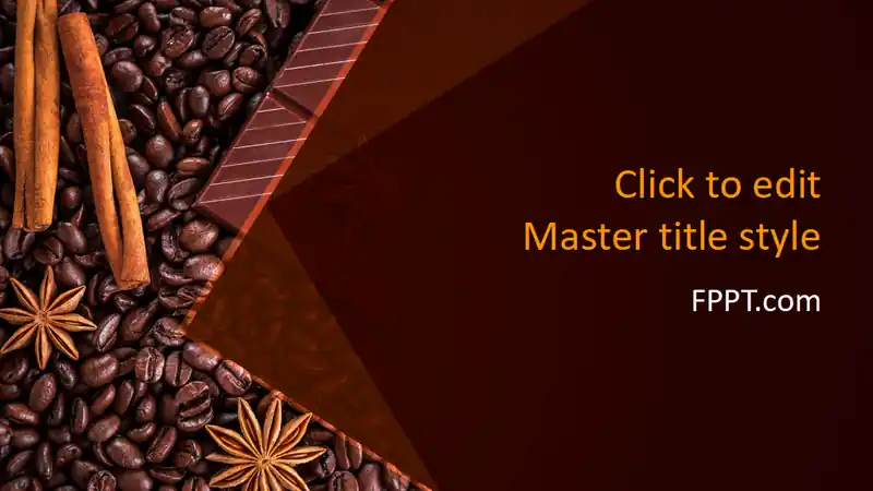 Free Chocolate Grains PowerPoint Template