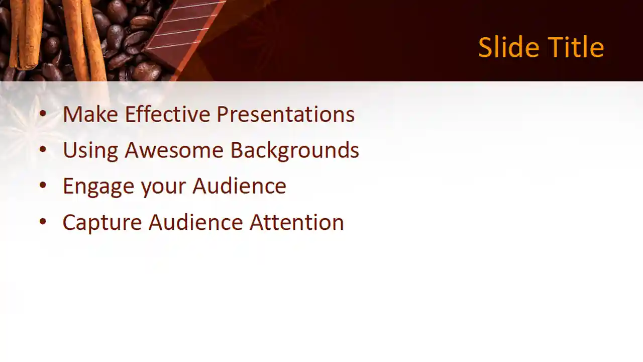 Free Chocolate Grains PowerPoint Template