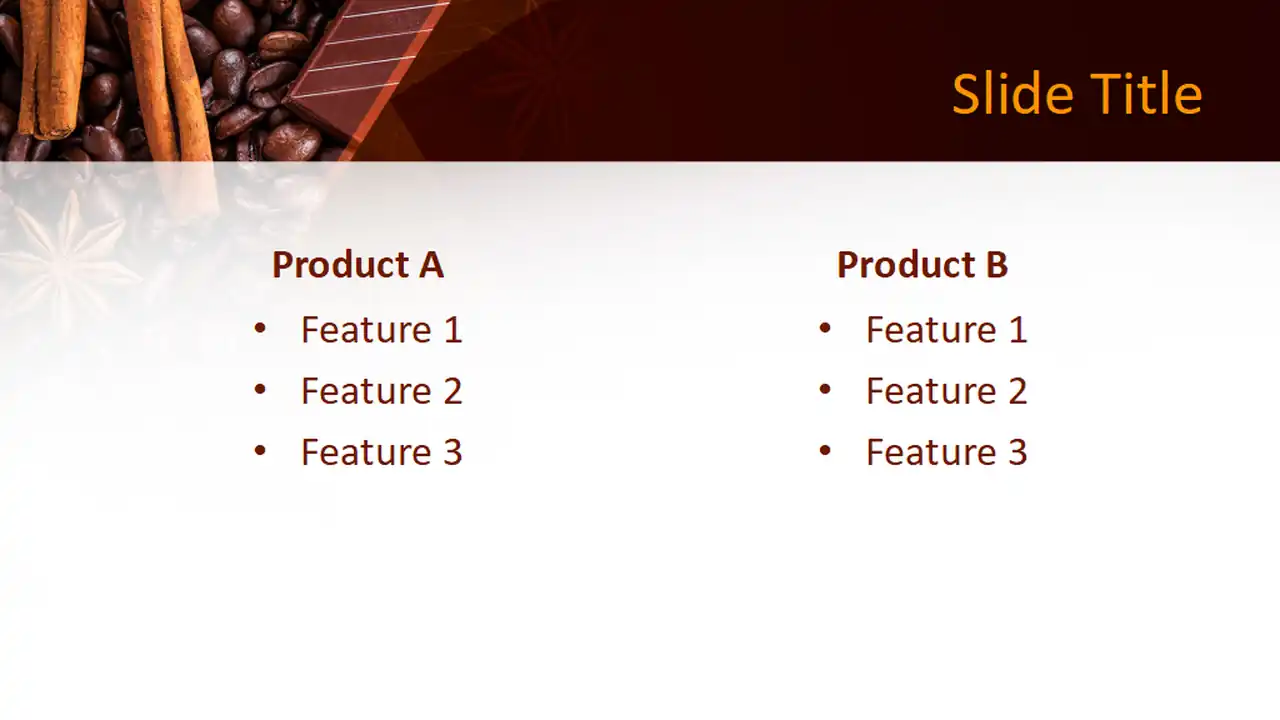 Free Chocolate Grains PowerPoint Template