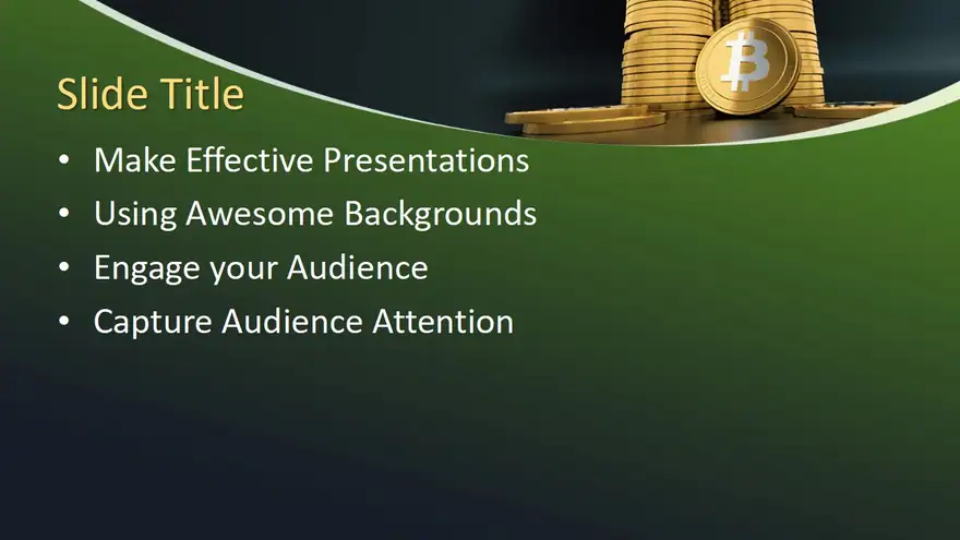 Free Cryptocurrency Bitcoin PowerPoint Template