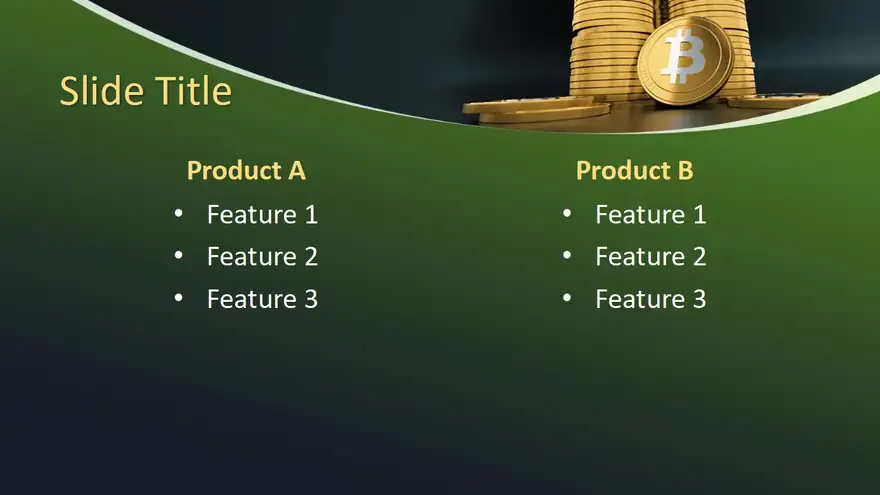 Free Cryptocurrency Bitcoin PowerPoint Template