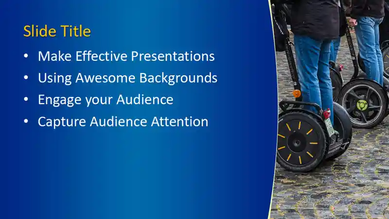 Free Driving Segway PowerPoint Template