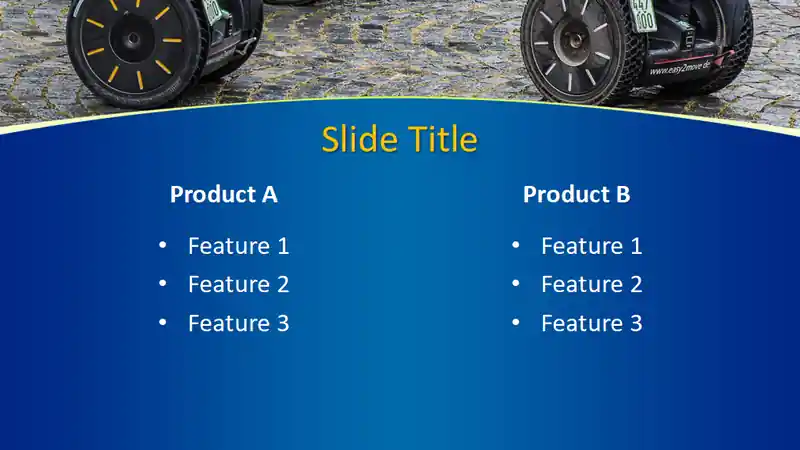 Free Driving Segway PowerPoint Template