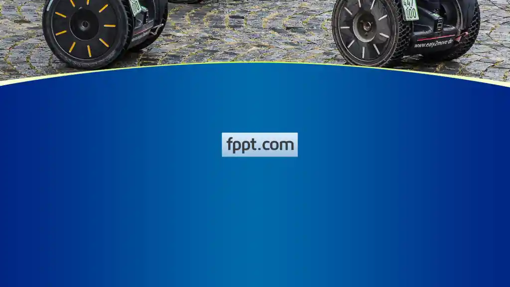Free Driving Segway PowerPoint Template