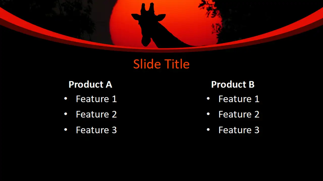 Free Giraffe PowerPoint Template
